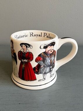 VTG Historic Royal Palaces HRP Henry VIII Six Wives Porcelain Mug Cup England